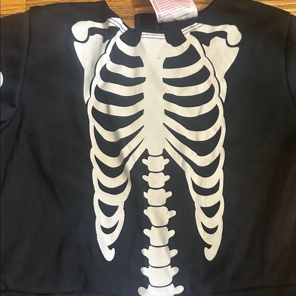 Skeleton Costume with Skull Cap for kids 3-5 years old - Picture 3 of 4